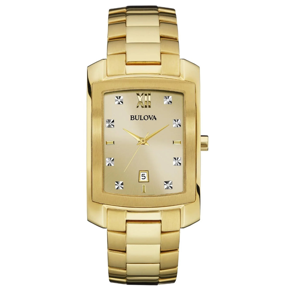 97D107 Reloj Bulova de caballero correa de metal