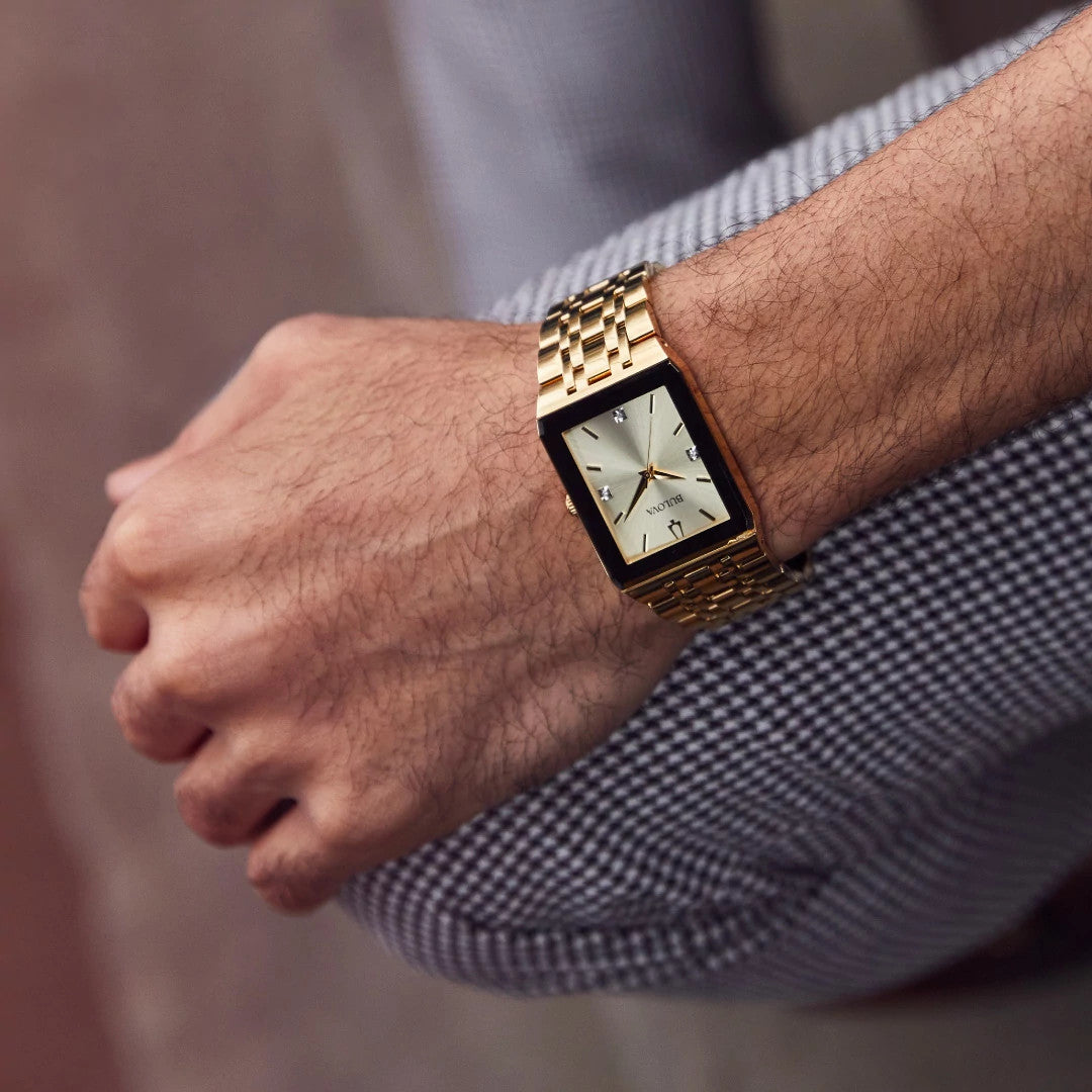 97D120 Bulova Reloj Diamond Champagne