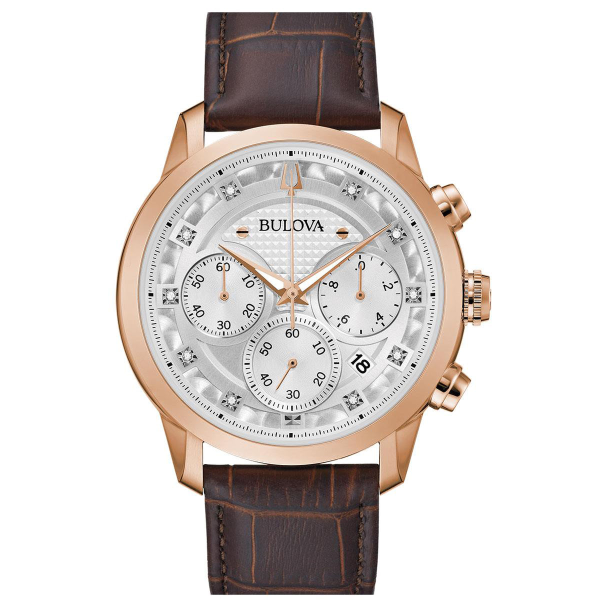 97D133 Reloj Bulova Sutton de hombre correa de cuero