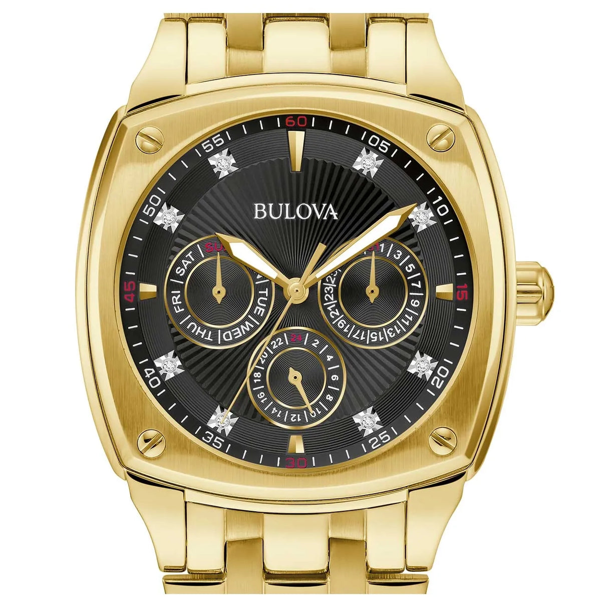 97D138 Reloj Bulova Dress de caballero pulsera de metal 40 mm