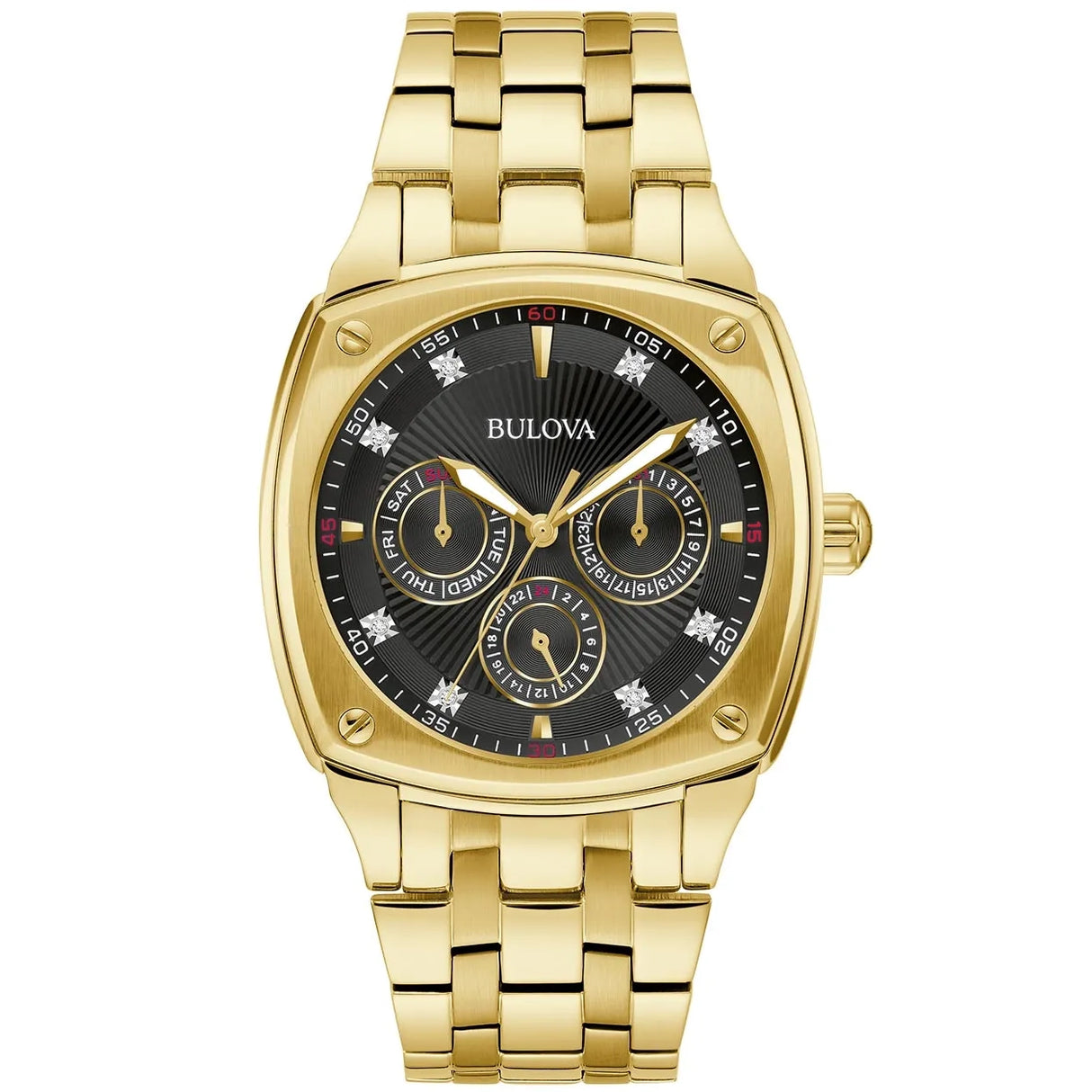 97D138 Reloj Bulova Dress de caballero pulsera de metal 40 mm