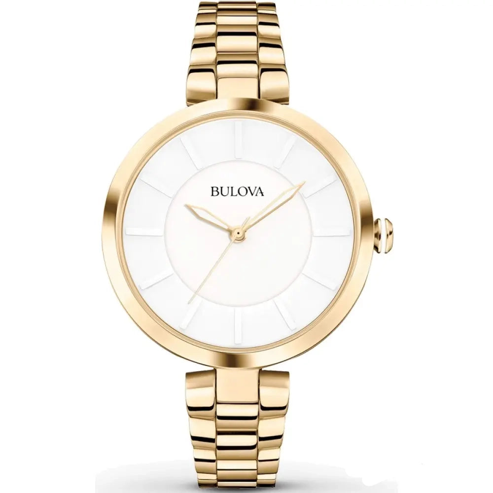 97L142 Reloj Bulova Dress de mujer banda de metal 38 mm