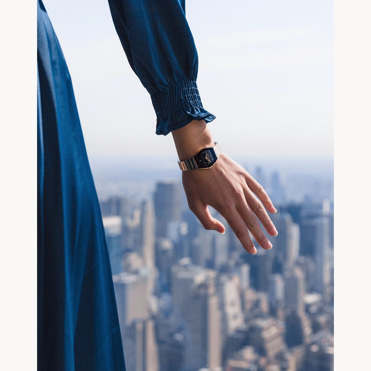 97L164 Reloj Bulova Gemini de dama banda de metal 30 mm