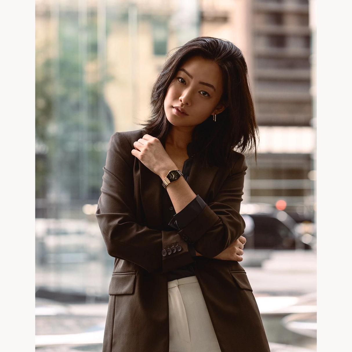 97L164 Reloj Bulova Gemini de dama banda de metal 30 mm