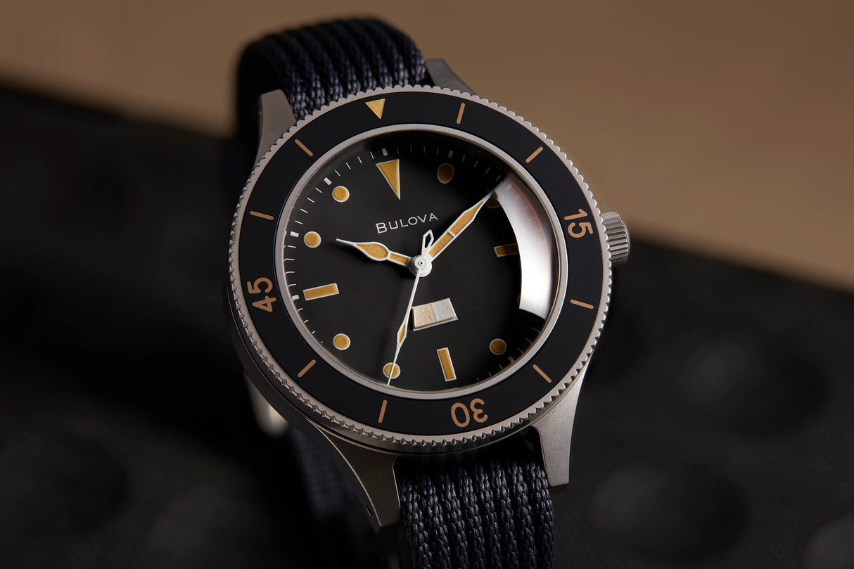 98A266 Reloj Bulova Mil Ships de hombre pulsera de tela 41mm