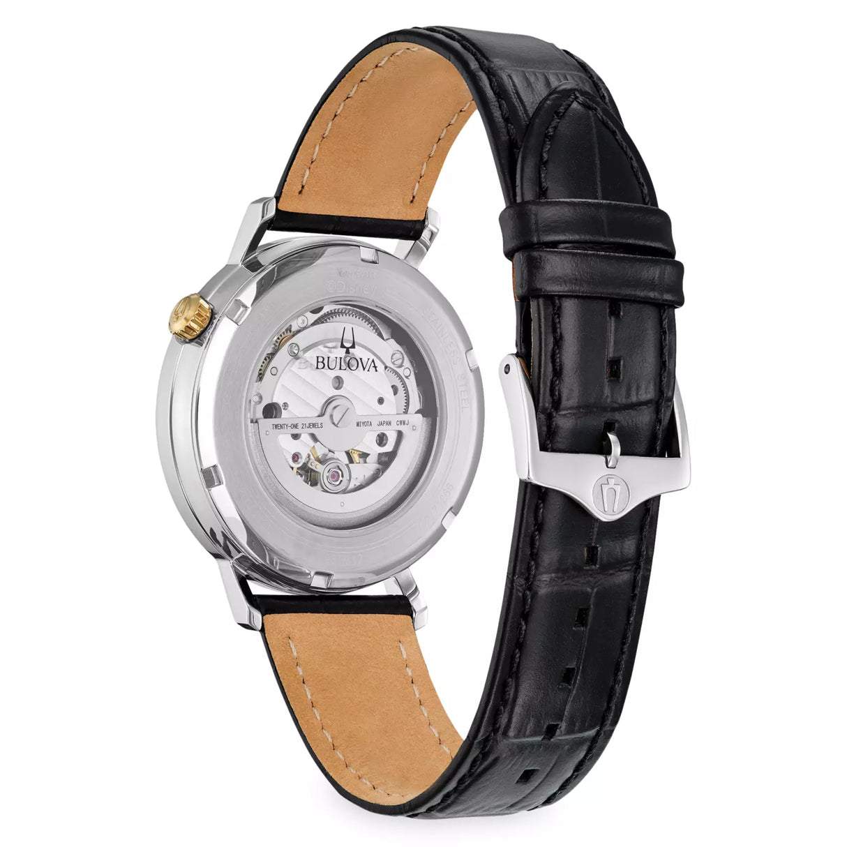 98A312 Reloj Bulova Disney Mickey Mouse unisex correa de piel 41 mm