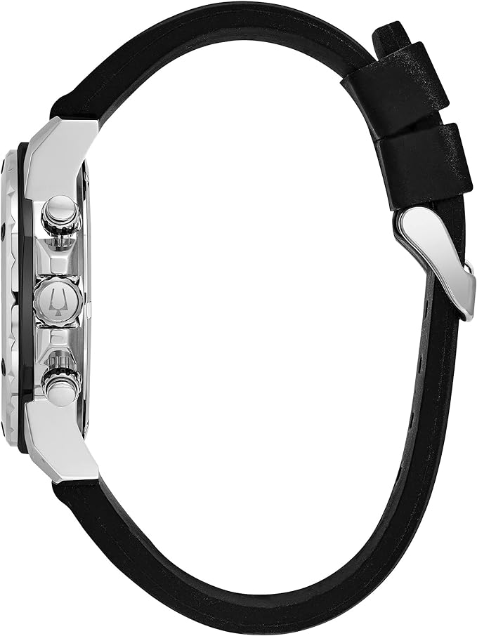 98B127 Reloj Bulova Marine Star de hombre banda de caucho 44mm