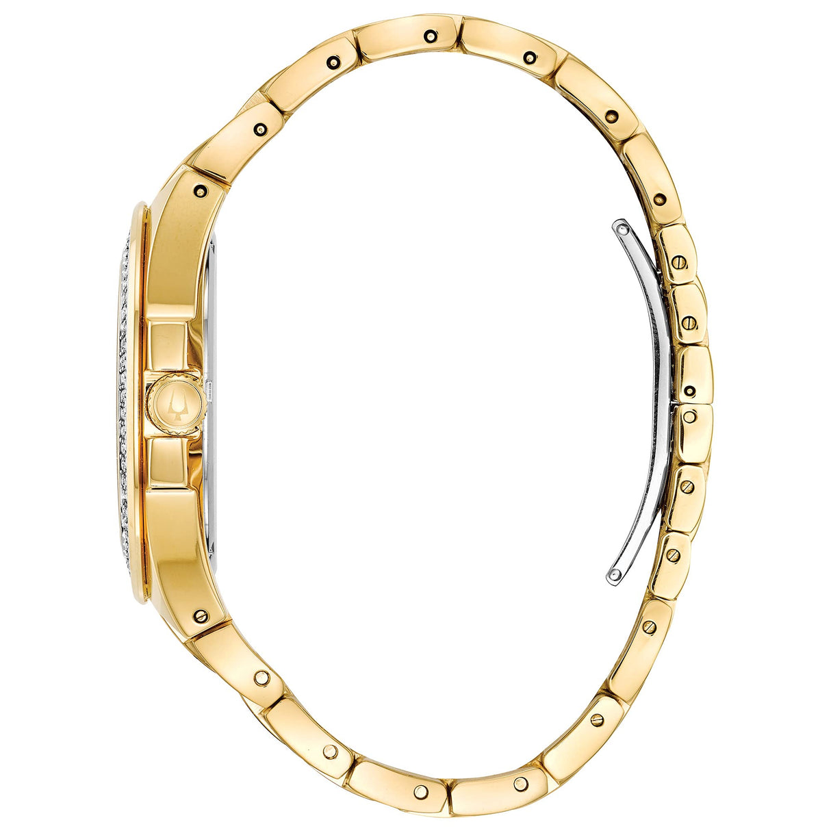 98B174 Reloj Bulova Cristal de hombre pulsera de metal