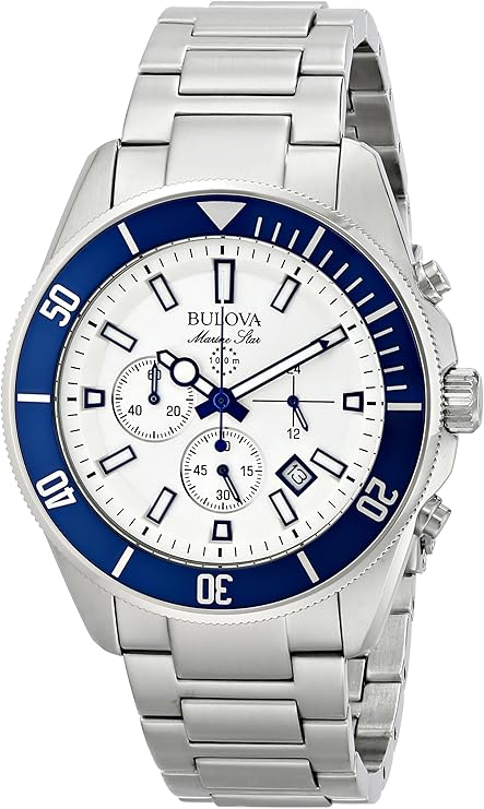 98B204 Bulova Marine Star reloj de caballero correa de metal