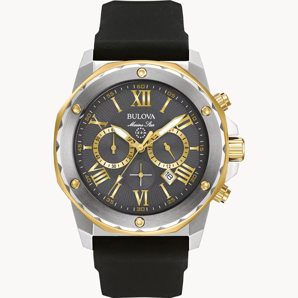 98B277 Reloj Bulova Marine Star de hombre pulsera de caucho
