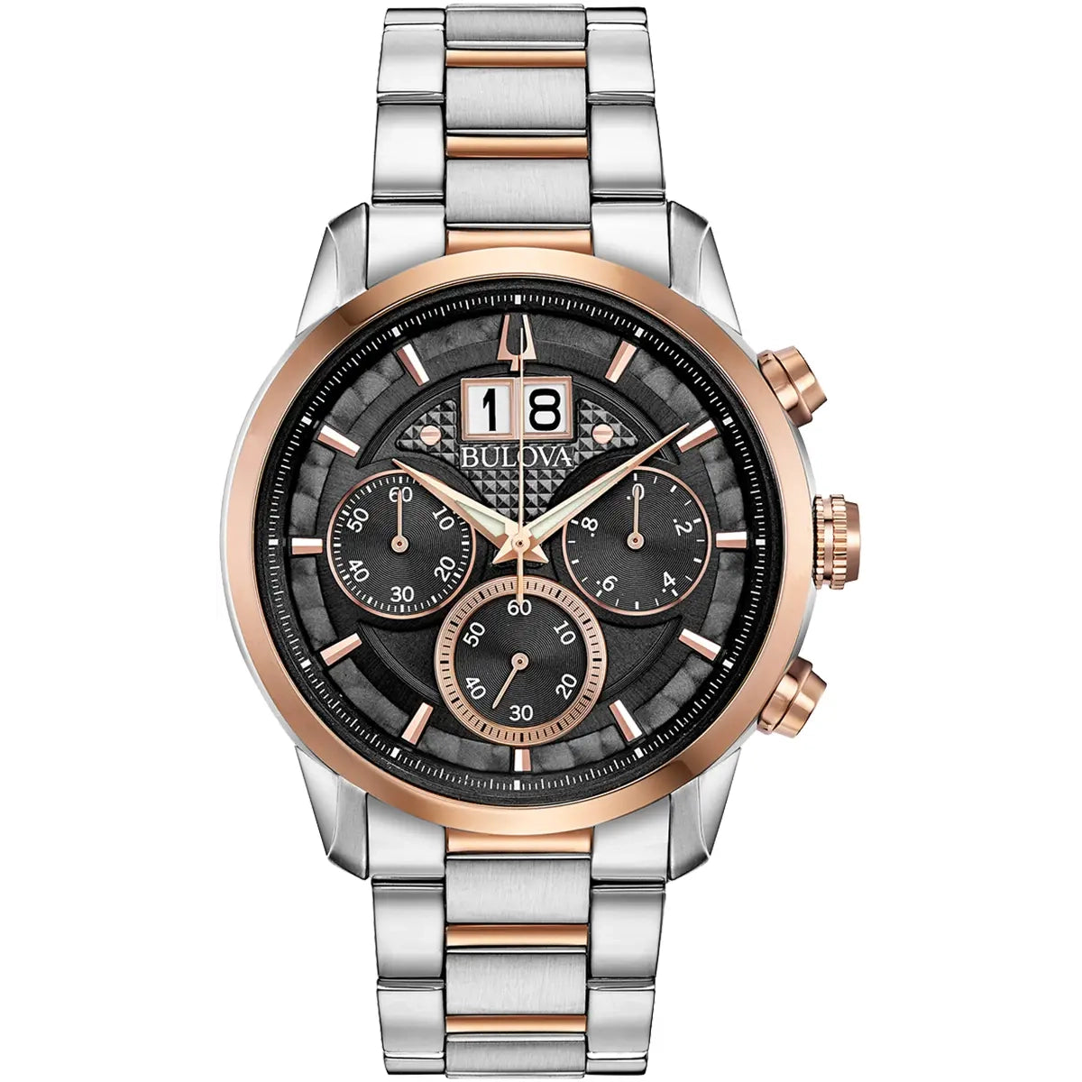 98B335 Reloj Bulova Sutton de hombre pulsera de metal 44 mm