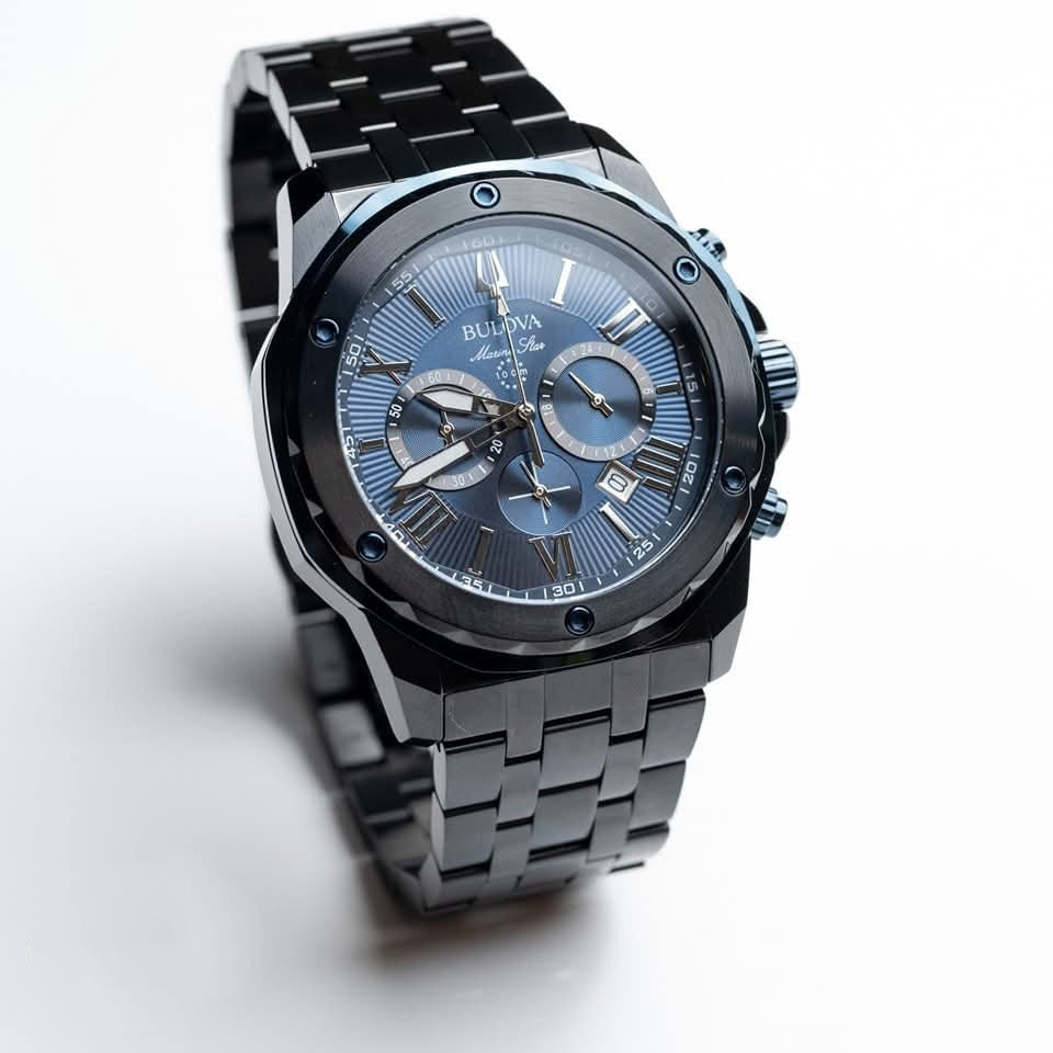 98B410 Reloj Bulova Marine Star para caballero pulsera de metal