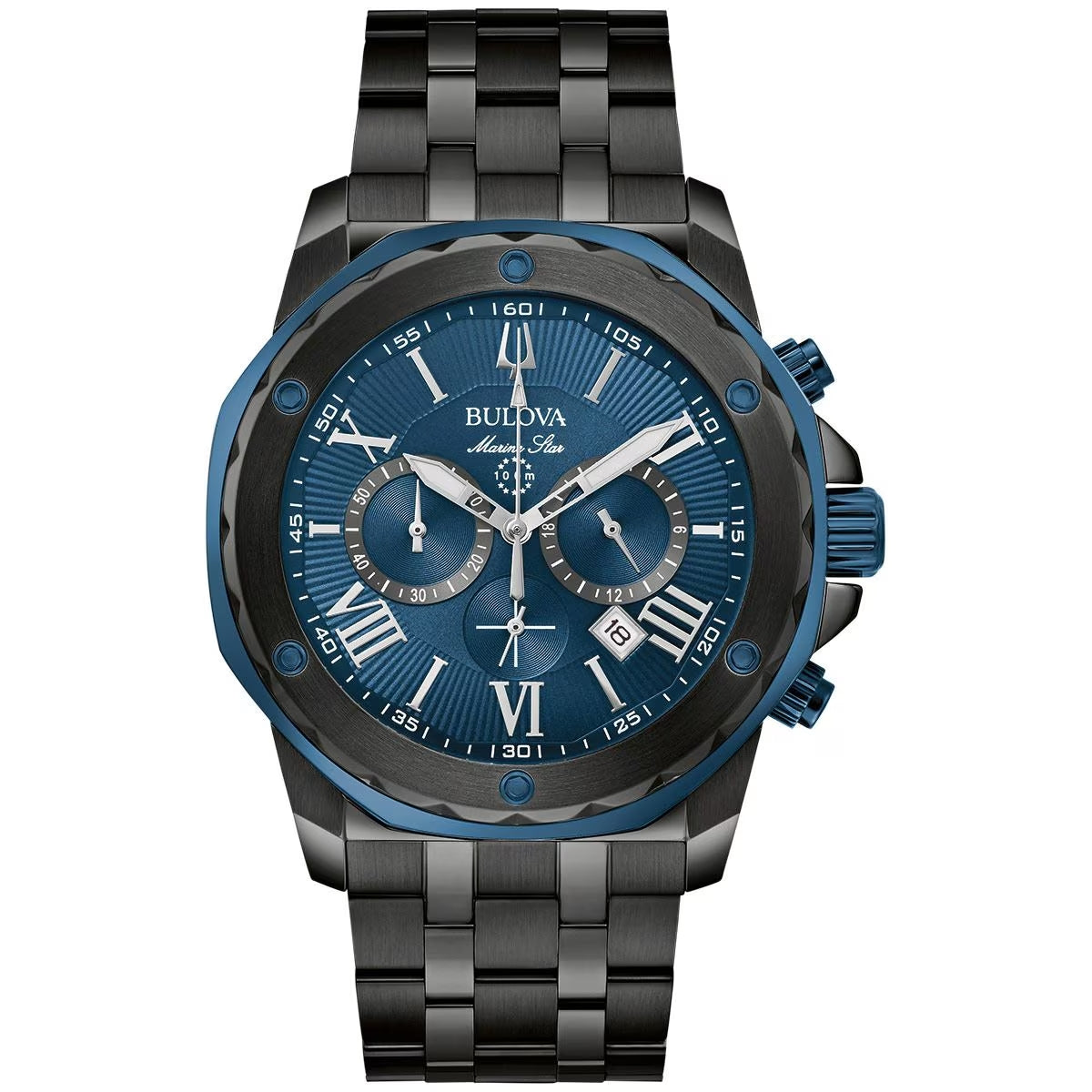 98B410 Reloj Bulova Marine Star para caballero pulsera de metal