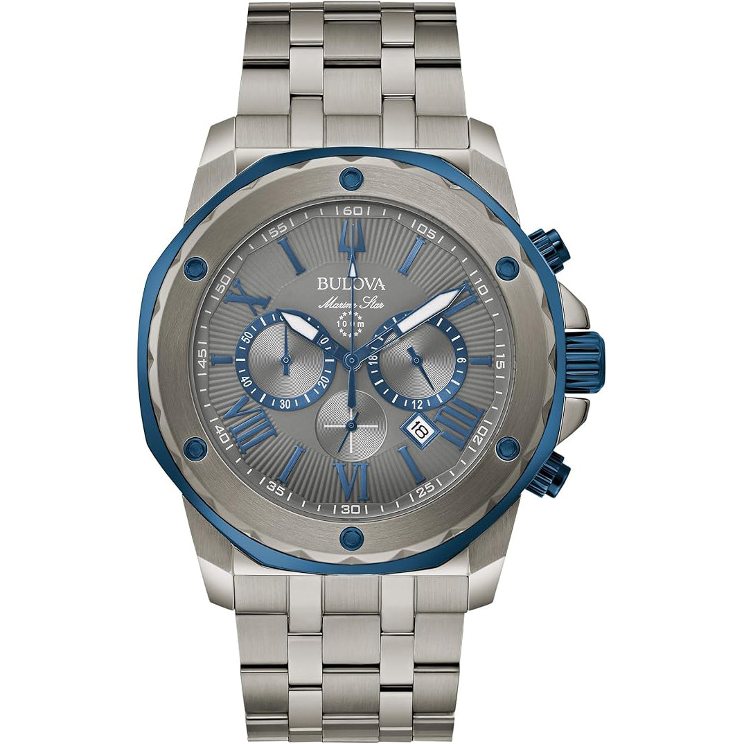 98B411 Reloj Bulova Marine de hombre pulsera de metal