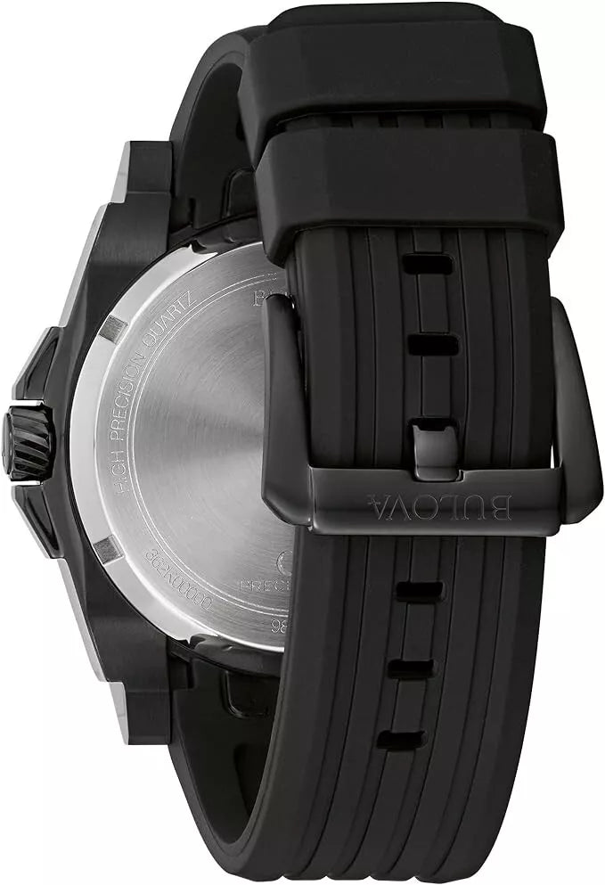 98B417 Bulova Precisionist de caballero pulsera de resina