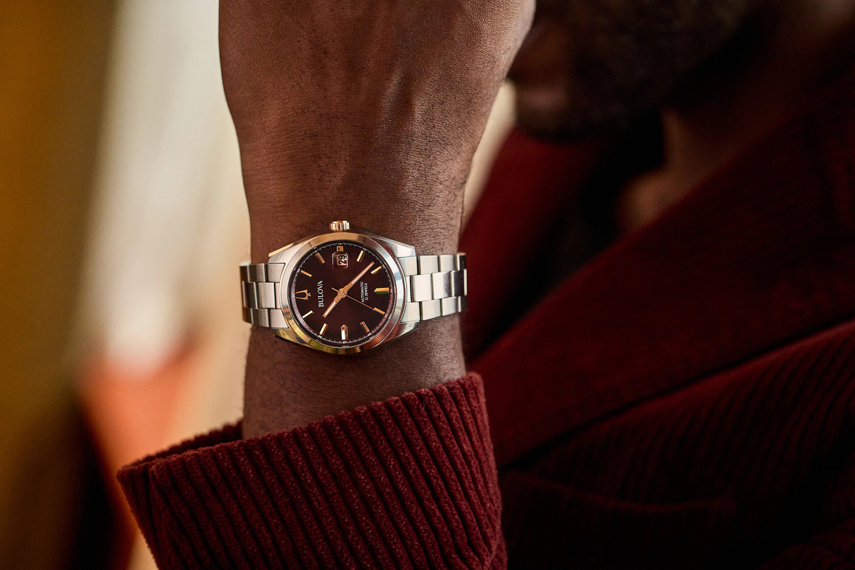 98B422 Reloj Bulova Surveyor de hombre pulsera de metal 39 mm