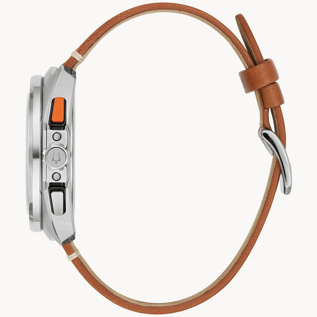 98B427 Reloj Bulova Racer de hombre banda de piel 42 mm