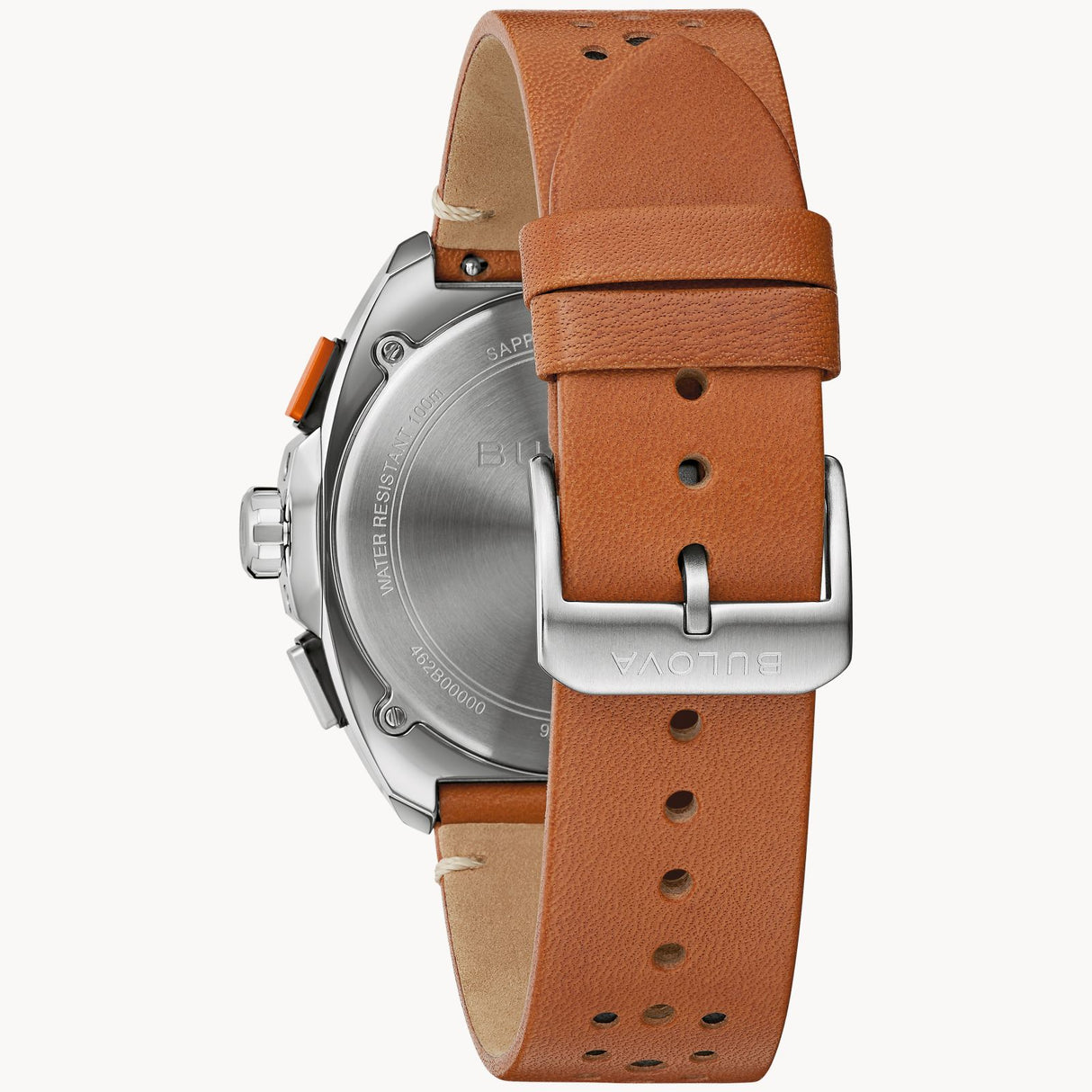 98B427 Reloj Bulova Racer de hombre banda de piel 42 mm