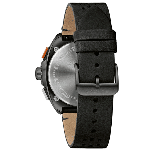 98B428 Reloj Bulova Racer Black correa de piel