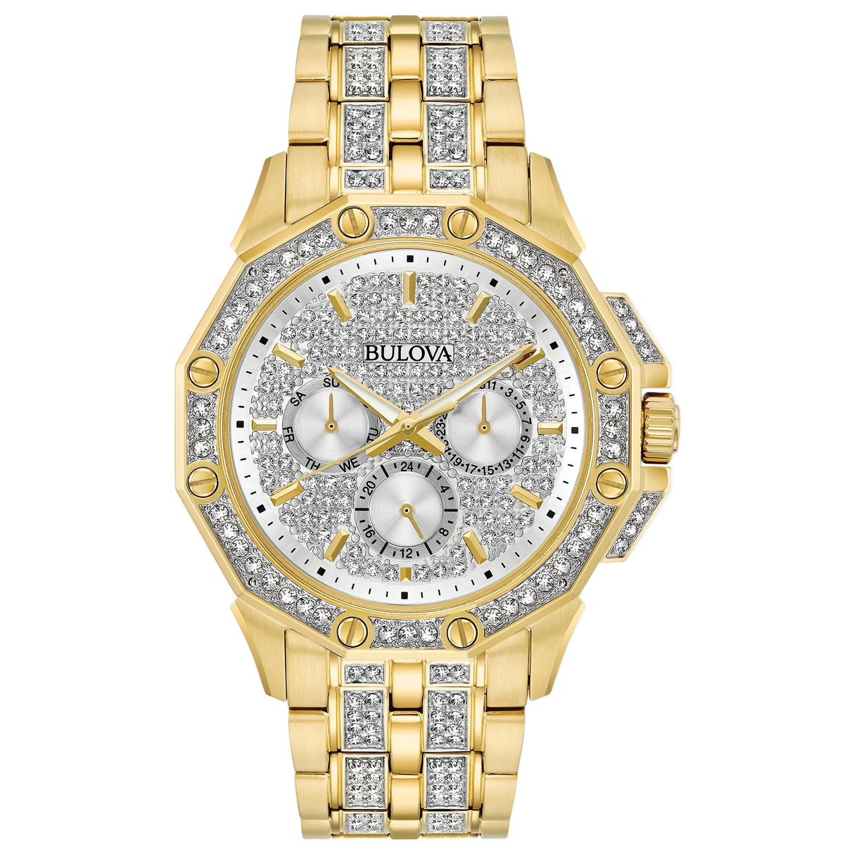 98C126 Reloj Bulova Octava de hombre pulsera de metal 42 mm