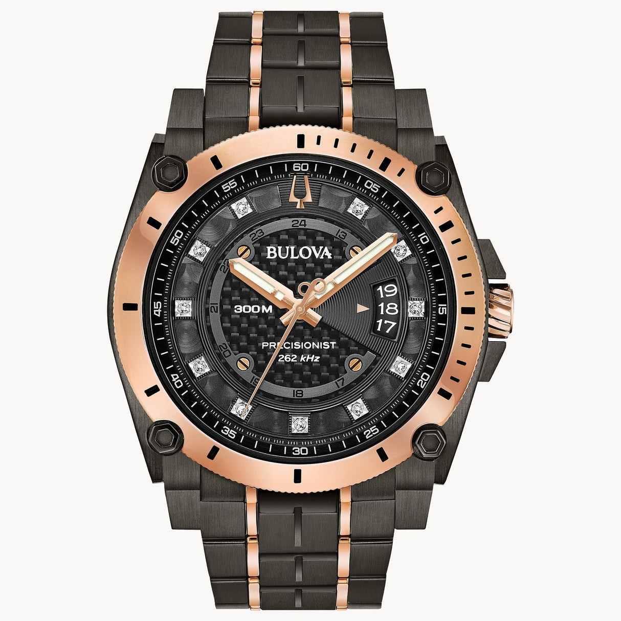 98D149 Reloj Bulova Icon de caballero pulsera de metal 46 mm