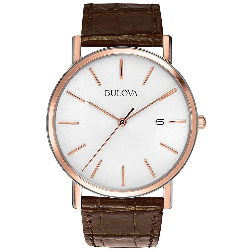 98H51 Reloj Bulova Classic de hombre pulsera de cuero