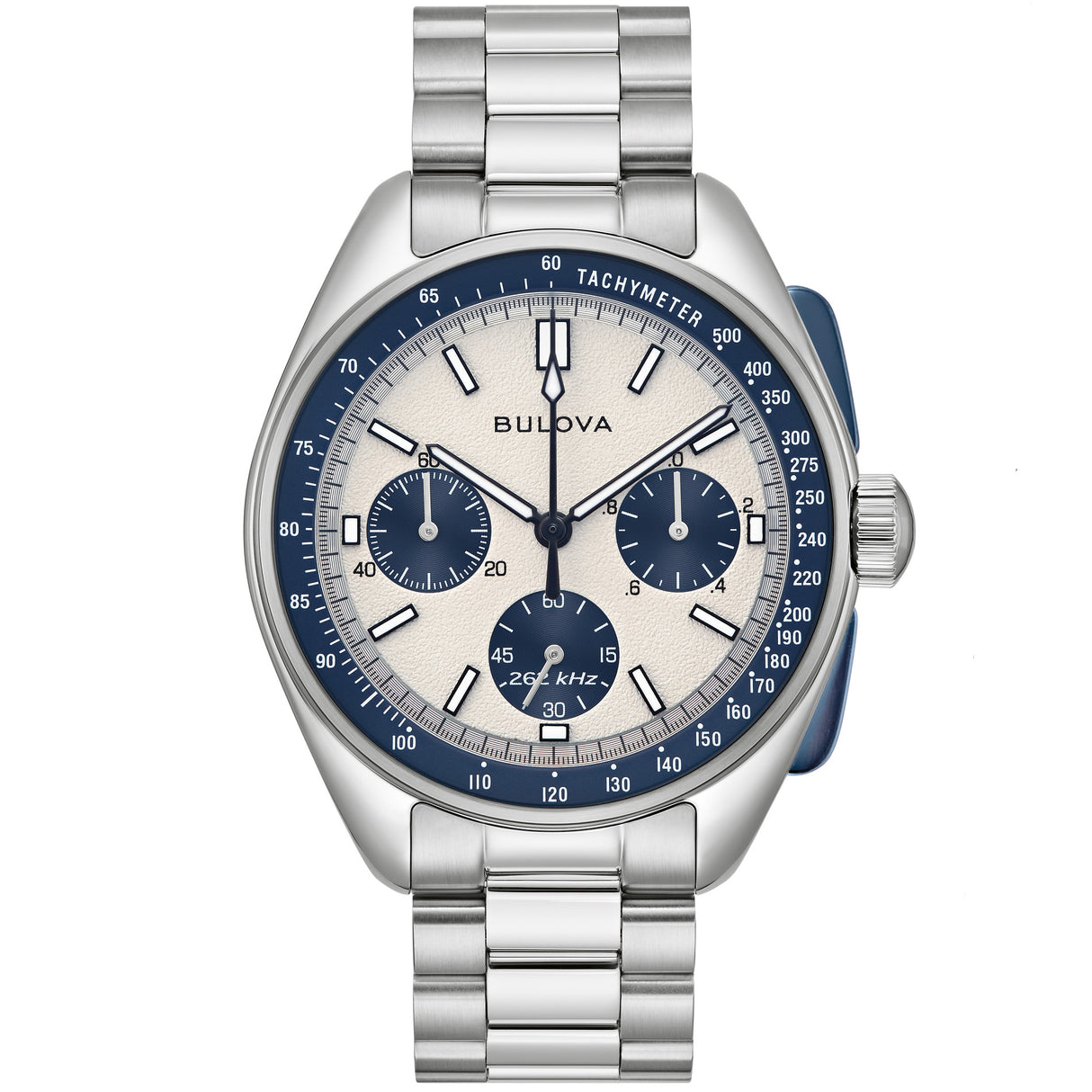 98K112 Reloj Bulova Lunar Pilot de hombre correa de acero inoxidable 43.5 mm