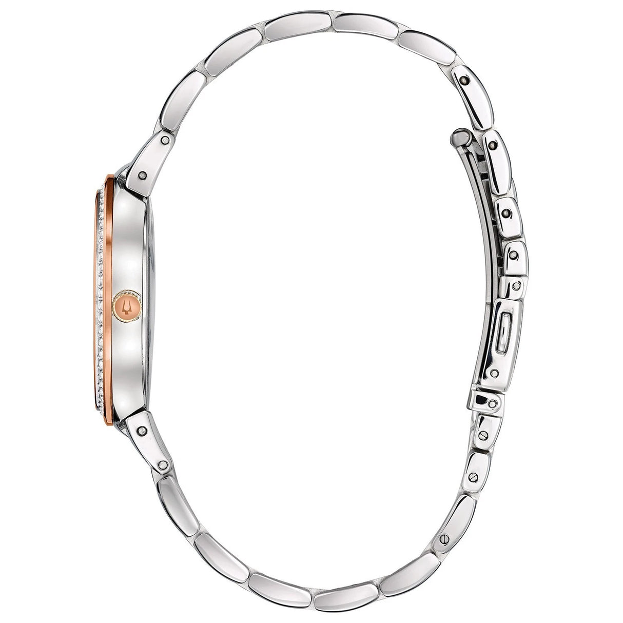 98L258 Reloj Bulova Crystal de mujer pulsera de metal 32 mm