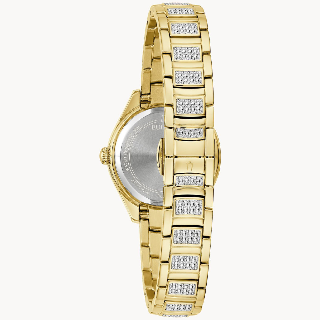 98L306 Reloj Bulova Cristal de mujer banda de acero inoxidable 29 mm