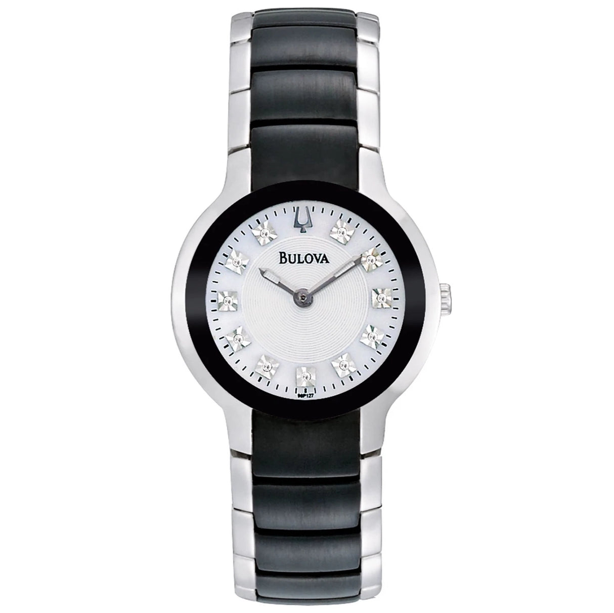 98P127 Reloj Bulova Diamond de mujer pulsera de metal 28 mm