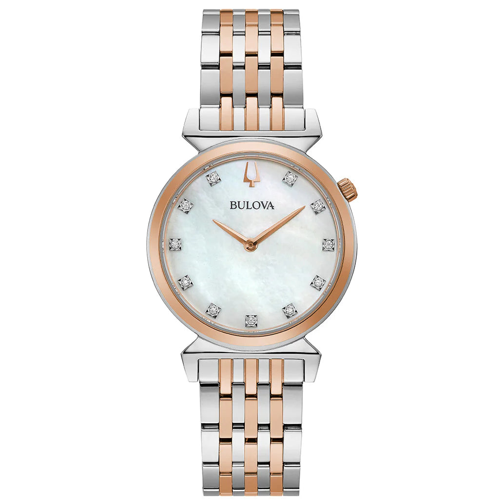 98P192 Reloj Bulova Regatta de dama pulsera de metal 30 mm