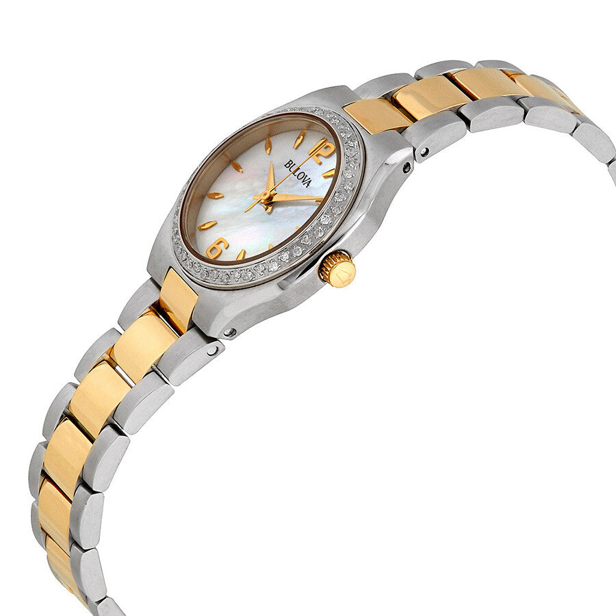 98R204 Reloj Bulova Diamond de mujer correa de metal