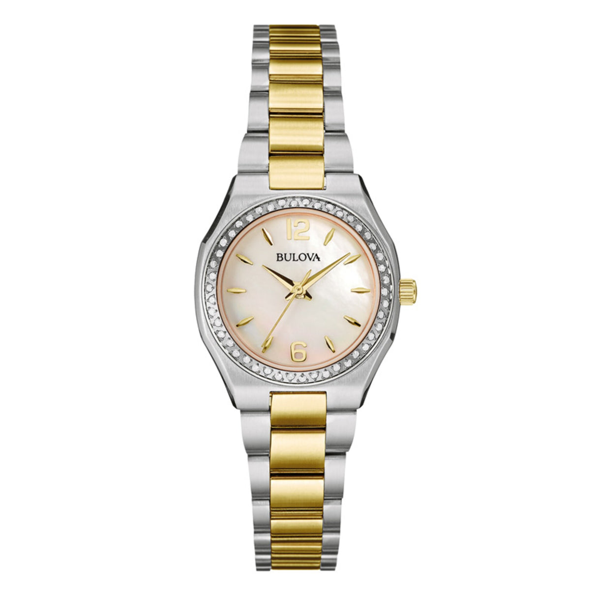 98R204 Reloj Bulova Diamond de mujer correa de metal
