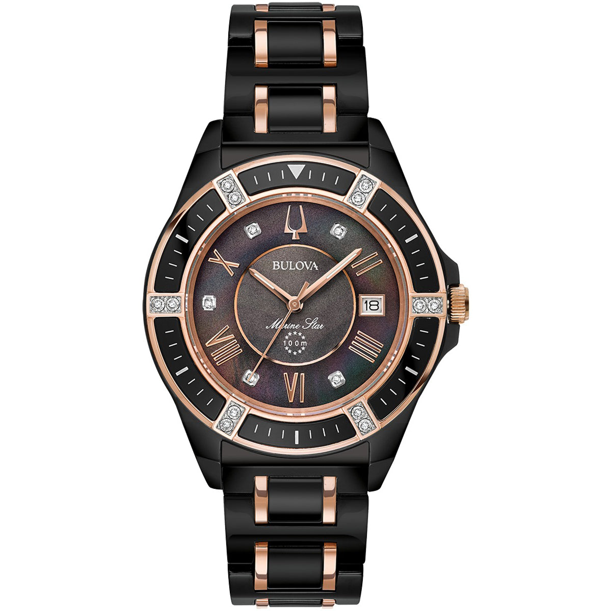 98R242 Reloj Bulova Marine Star de mujer pulsera de metal 37 mm