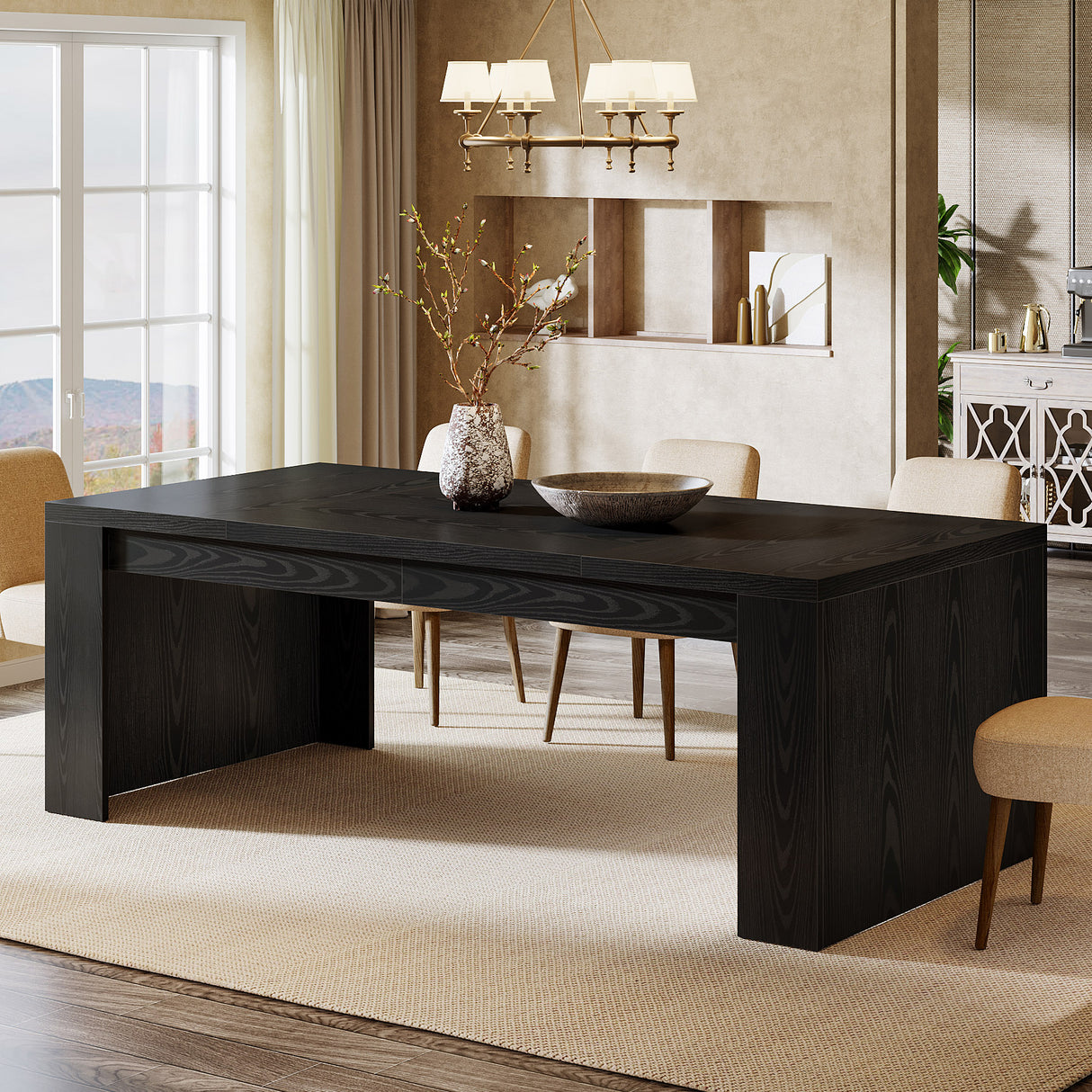 HOGA-SL0147X Mesa Tribesigns MDF color negro