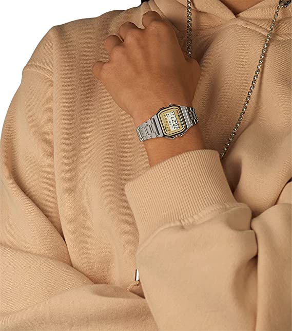 A-158WA-1 Reloj Casio para Hombre, Mujer Pulsera de Acero Inoxidable Digital Vintage Clásico Cronómetro
