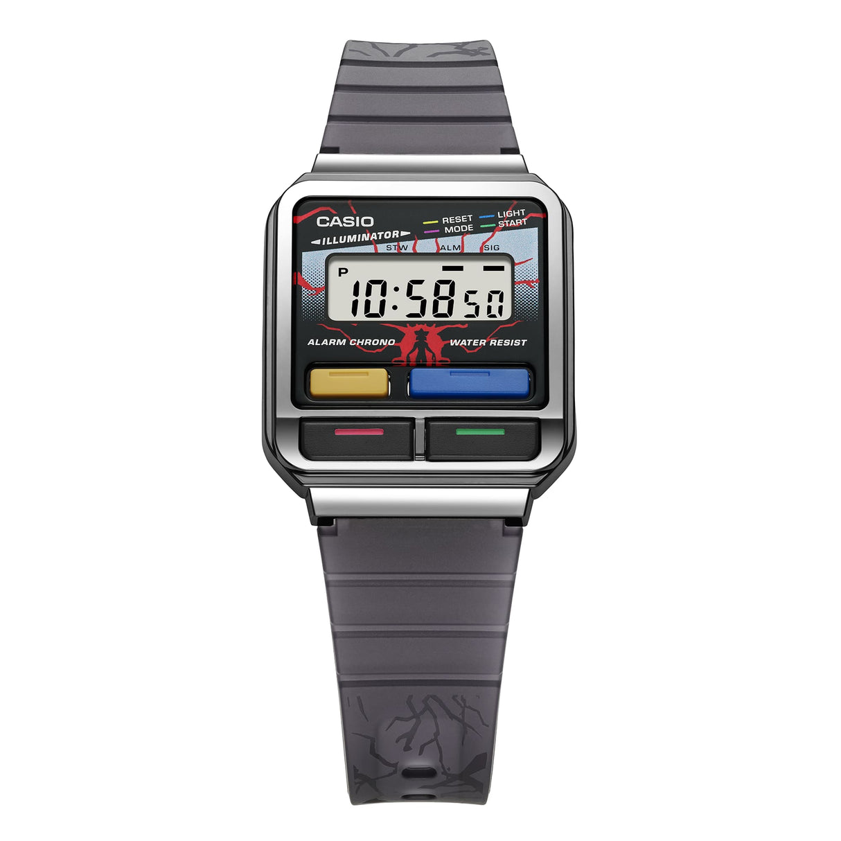A120 Casio Reloj Unisex Vintage Clásico Pulsera de Metal Digital