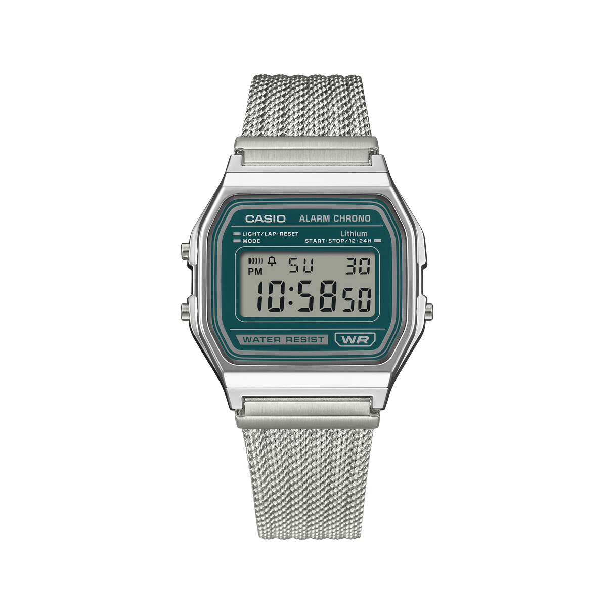 A158WEM Reloj Casio unisex correa mesh