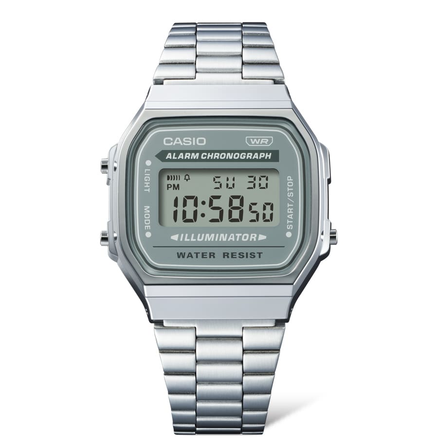A168 Casio Reloj Unisex Pulsera de Metal Digital
