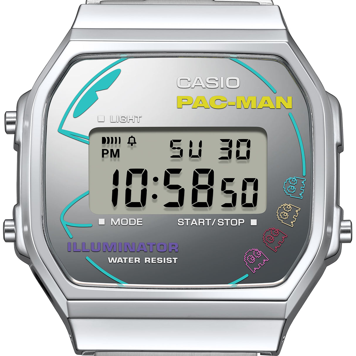 A168WEPC-7A Reloj Casio Pac-Man pulsera de metal