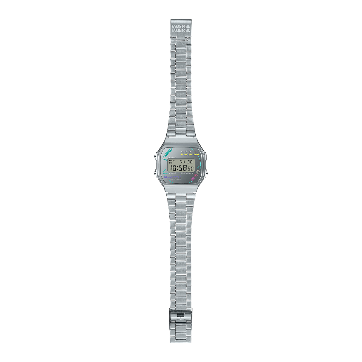A168WEPC-7A Reloj Casio Pac-Man pulsera de metal
