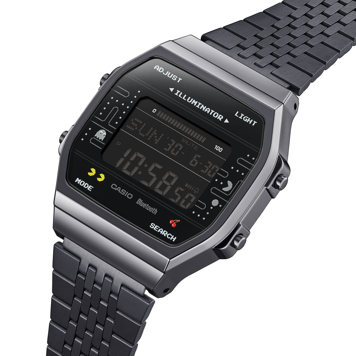 ABL-100WEPC-1B Reloj Casio Pac-Man de hombre pulsera de metal con bluetooth