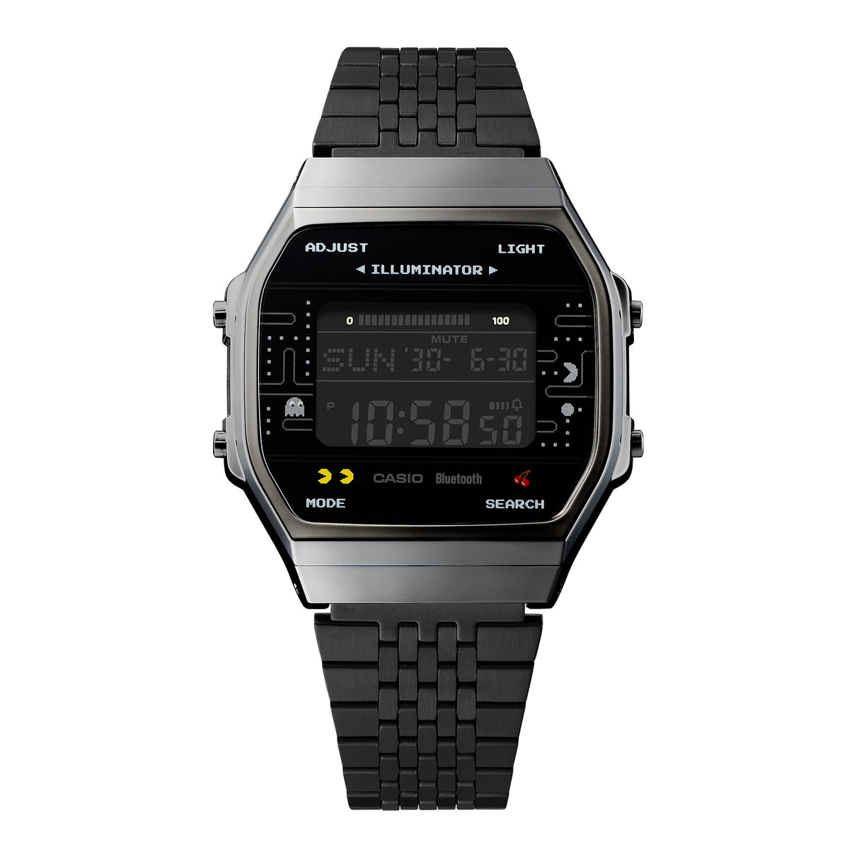 ABL-100WEPC-1B Reloj Casio Pac-Man de hombre pulsera de metal con bluetooth