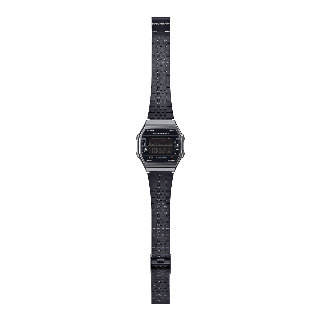 ABL-100WEPC-1B Reloj Casio Pac-Man de hombre pulsera de metal con bluetooth