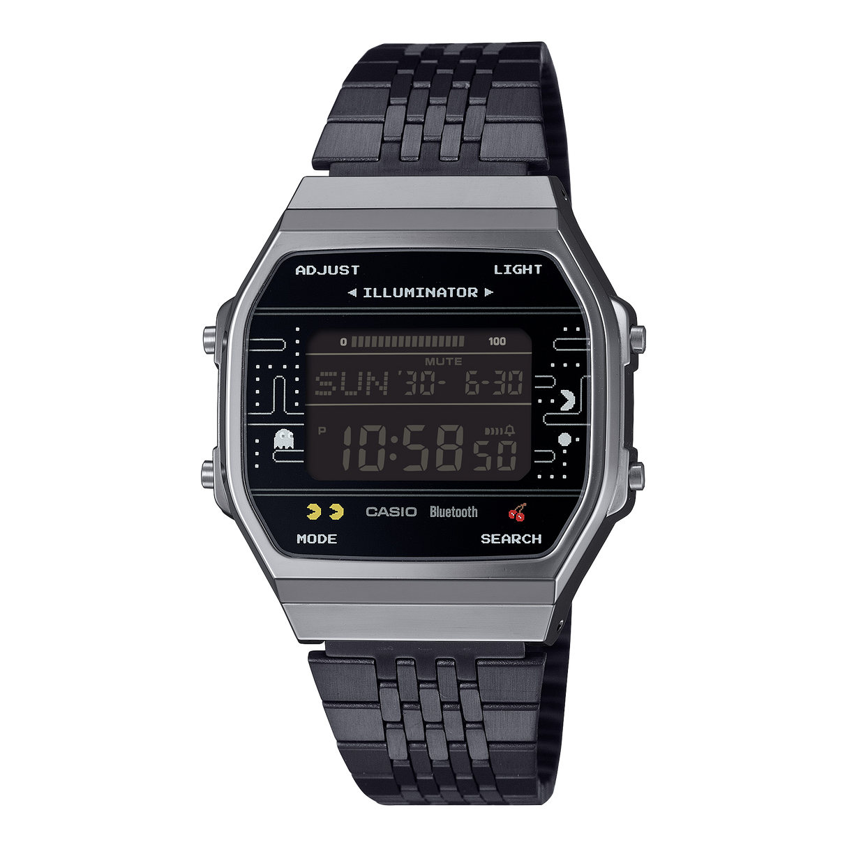 ABL-100WEPC-1B Reloj Casio Pac-Man de hombre pulsera de metal con bluetooth