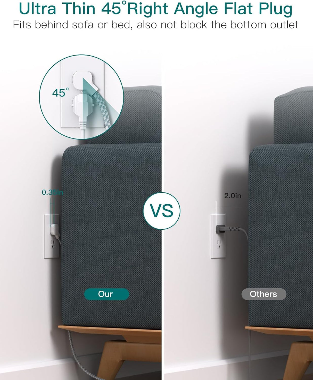 AD319 Regleta Addtam 9 tomas AC 1.5 de largo