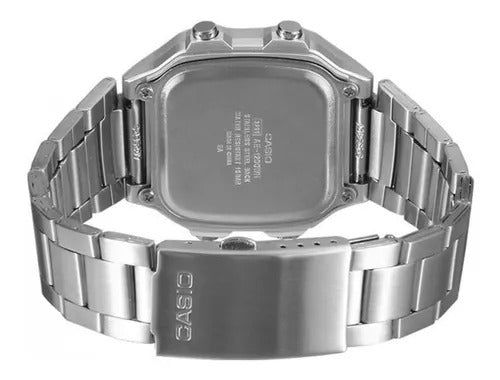 AE-1200 Reloj Casio para Hombre Pulsera de Metal Digital Illuminator Hora Mundial 10 Años de Batería