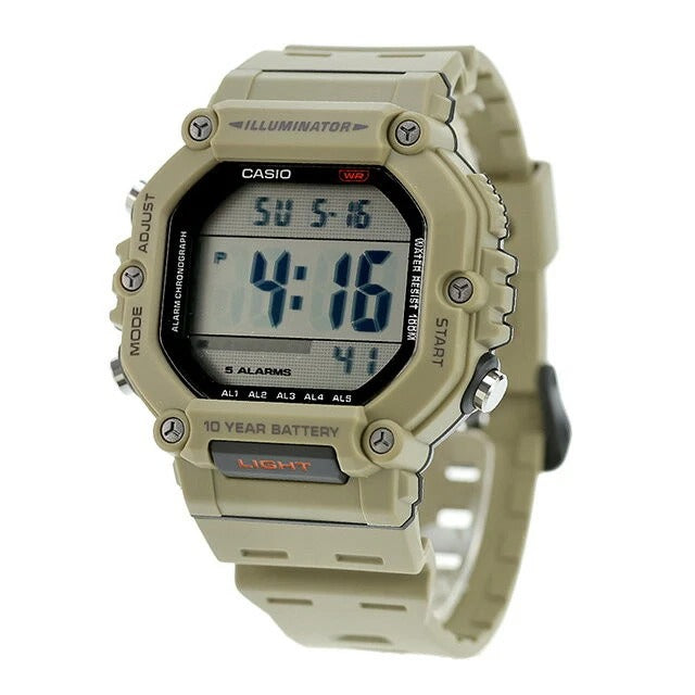 AE-1600 Reloj Casio unisex correa de resina 10 años de batería