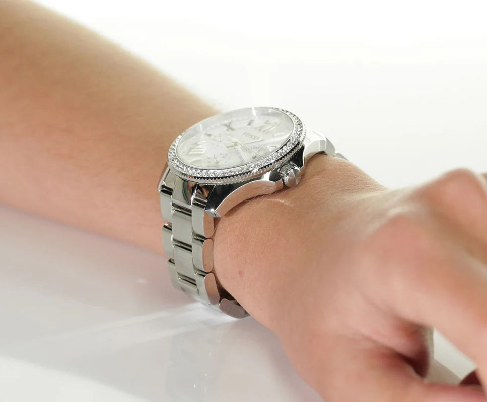 Reloj Fossil Cecile de dama pulsera de metal 40mm