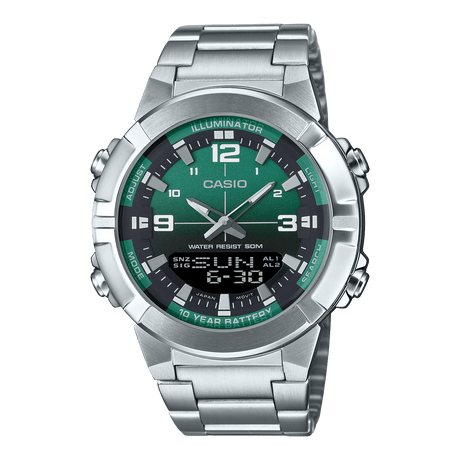 AMW-870D Reloj Casio pulsera de metal doble